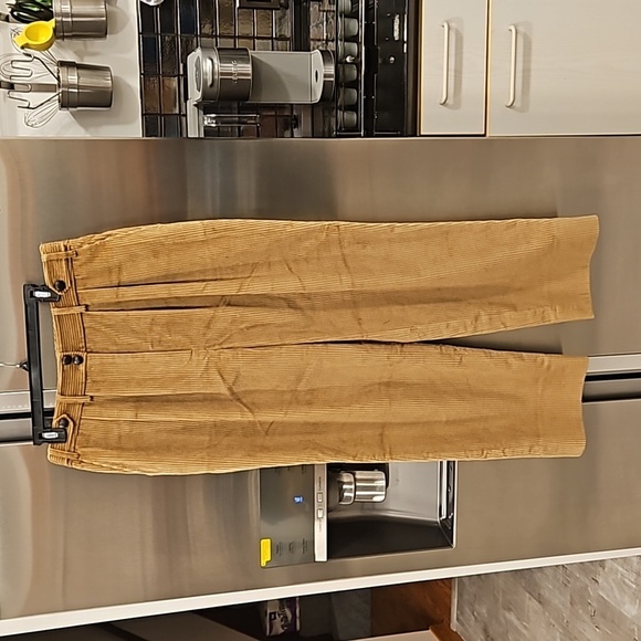 💕DOEN💕 Atherton Pant ~ High Waisted Corduroy Pants Chestnut Brown 12 NWT - Picture 9 of 15